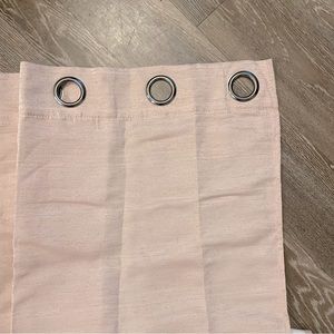 Blush pink curtain set of two